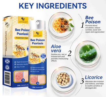 ✨【 official  Brand  Store】  Last Day Discount: 83% OFF 🌸 LOVILDS™ PsoriaHeal  psoriasis Spray pro