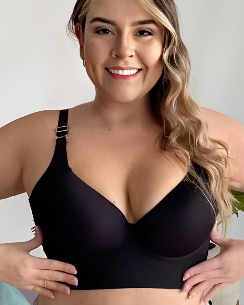 💖 Lift & Smooth Essentials – 2-Pack Push-Up Bras (Black + Beige)