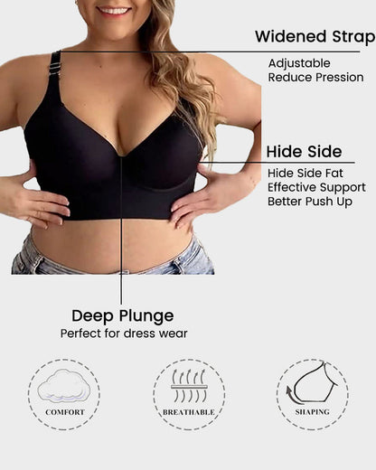 💖 Lift & Smooth Essentials – 2-Pack Push-Up Bras (Black + Beige)