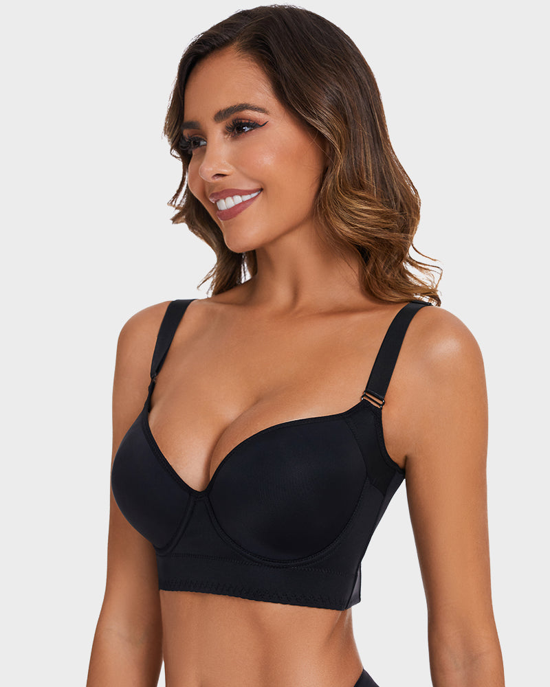💖 Lift & Smooth Essentials – 2-Pack Push-Up Bras (Black + Beige)