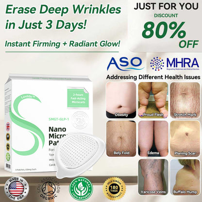 LOVILDS™ SMGT-GLP-1 Nano-Microneedle Patch (painless,  for diabetes,obesity and cardiovascular disease)