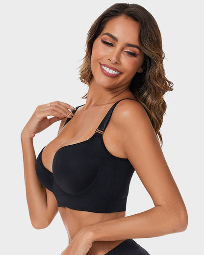 💖 Lift & Smooth Essentials – 2-Pack Push-Up Bras (Black + Beige)