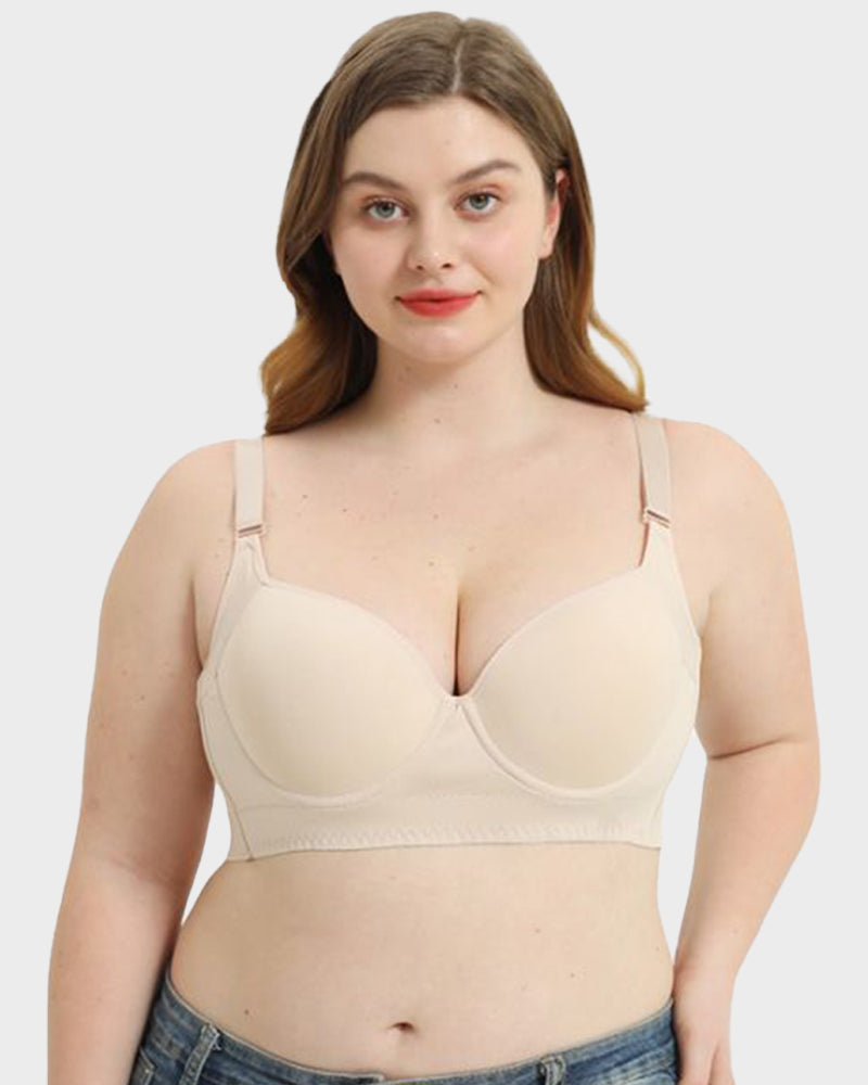 💖 Lift & Smooth Essentials – 2-Pack Push-Up Bras (Black + Beige)