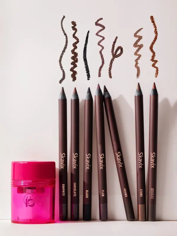 24 HR Waterproof Eyeliner Duo Sharpenable Eye Pencil