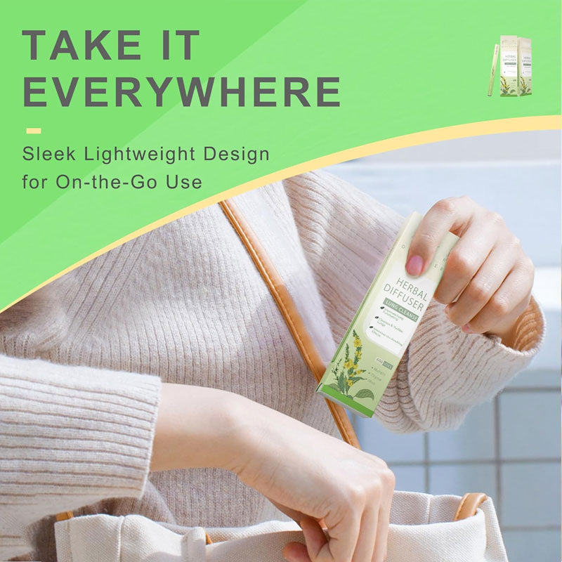 Breathe Qooes™ Mullein Relaxation Stick – Soothes Lungs, Detoxifies, Freshens Breath