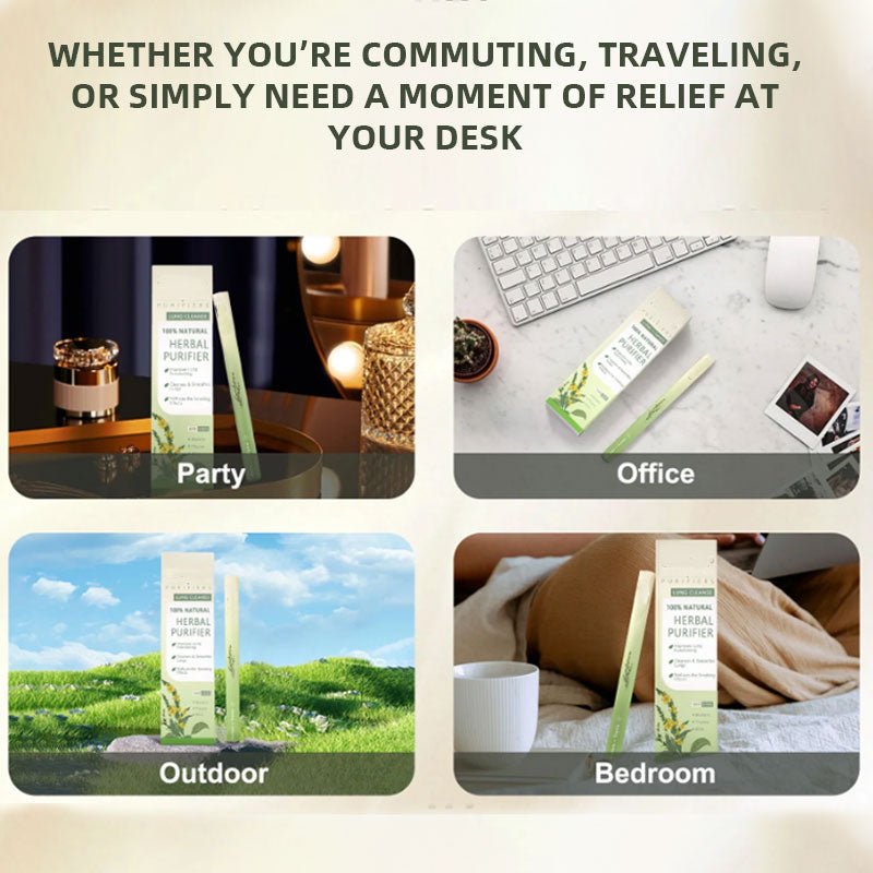 Breathe Qooes™ Mullein Relaxation Stick – Soothes Lungs, Detoxifies, Freshens Breath