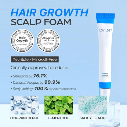 ✨【 official  Brand  Store】  Last Day Discount: 83% OFF 🌸 LOVILDS™ Scalpy Hair Growth Serum