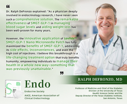 LOVILDS™ SMGT-GLP-1 Nano-Microneedle Patch (painless,  for diabetes,obesity and cardiovascular disease)