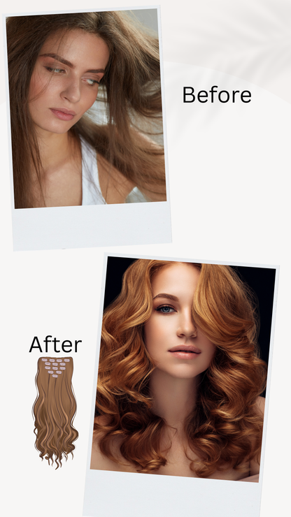 ✨ QIAWI™  Luxe Volume Hair Extensions — Instantly Thicker, Longer, Gorgeous Hair!