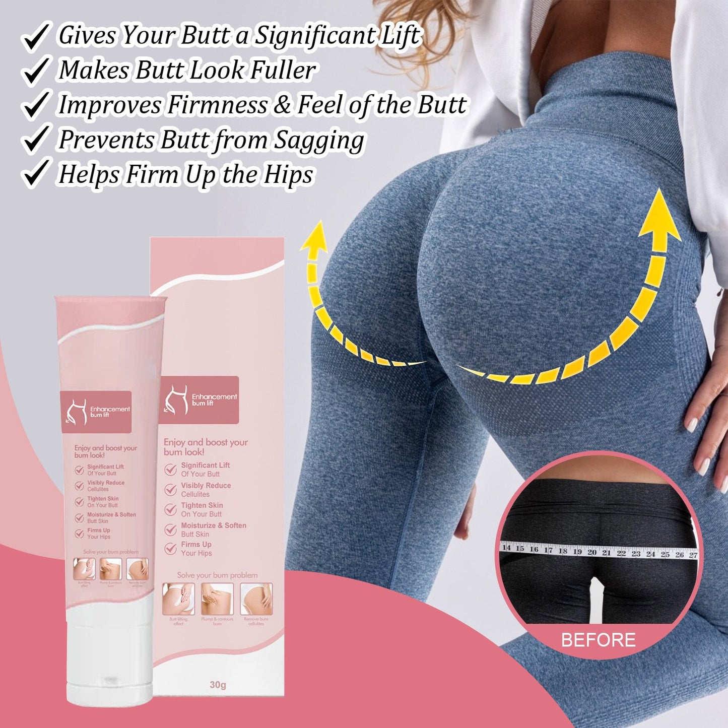 Buttocks care cream