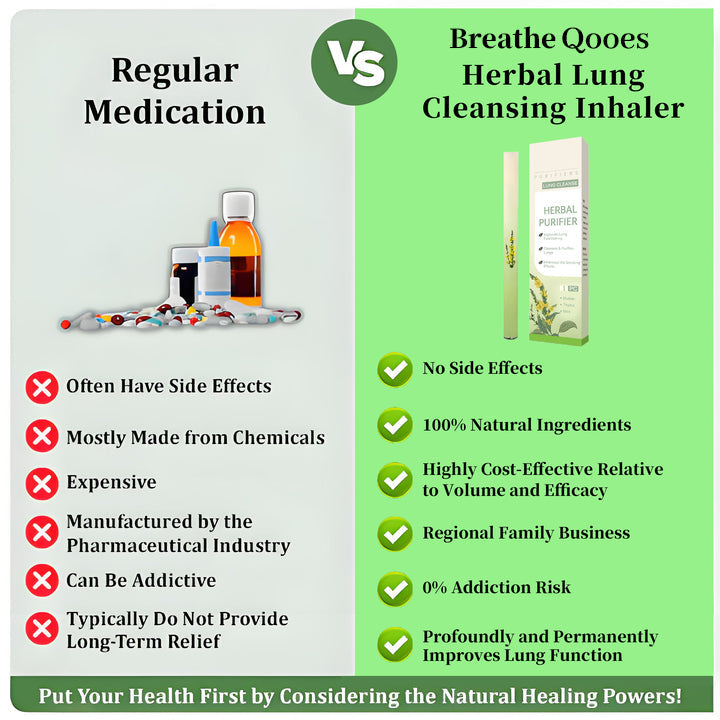 Breathe Qooes™ Mullein Relaxation Stick – Soothes Lungs, Detoxifies, Freshens Breath